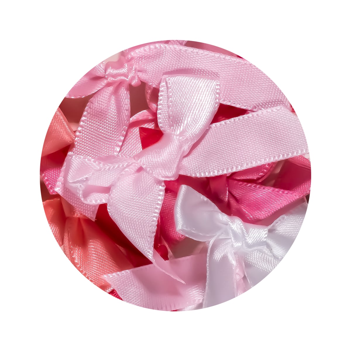Assorted Pink and White Bows