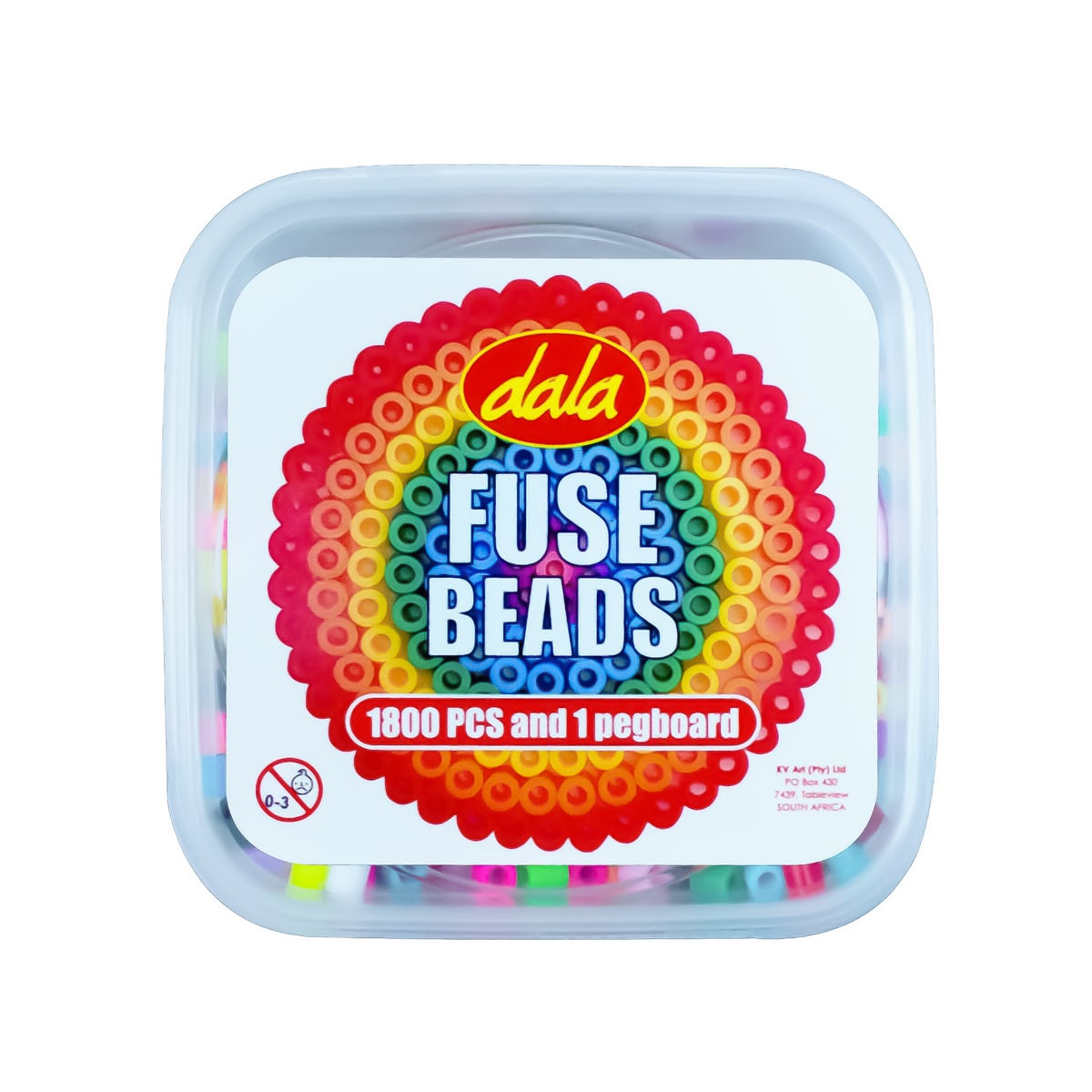 Fuse Bead 1800PCS Bucket 1 Peg Board