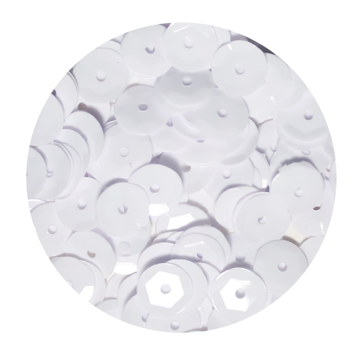 White Sequins 8MM 5G