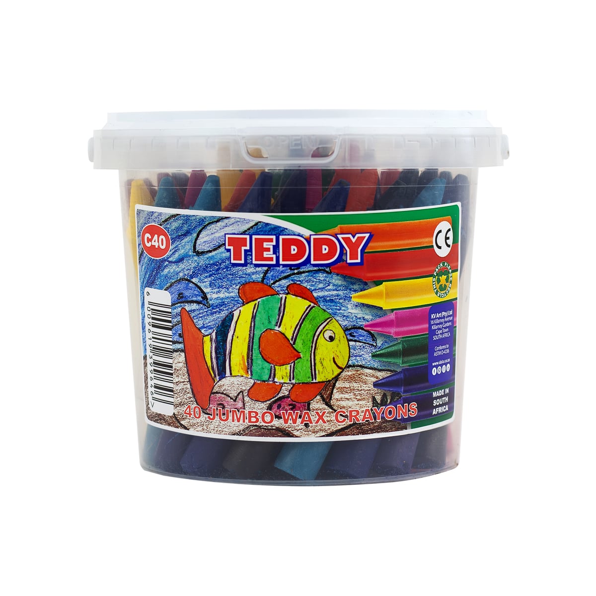 Wax Crayons C40 Bucket
