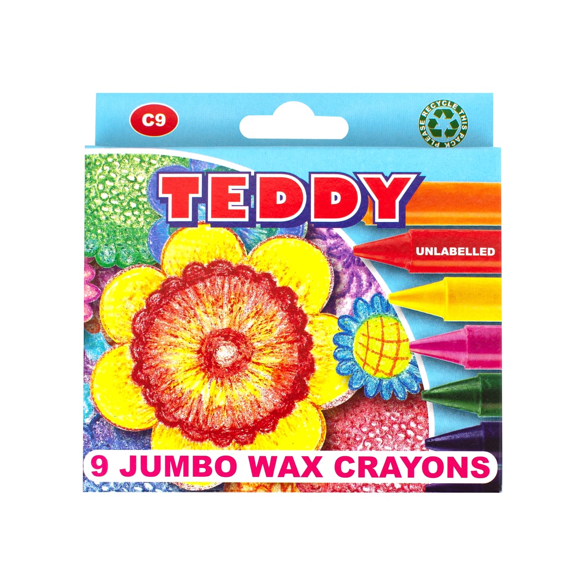 Econo Wax Crayons C9-(unwrapped)