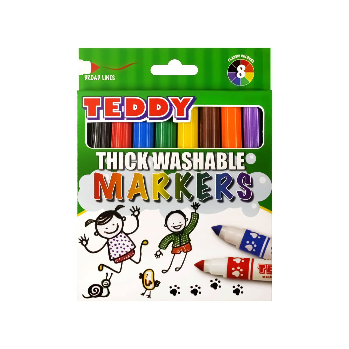 Thick Washable Markers 8PCS