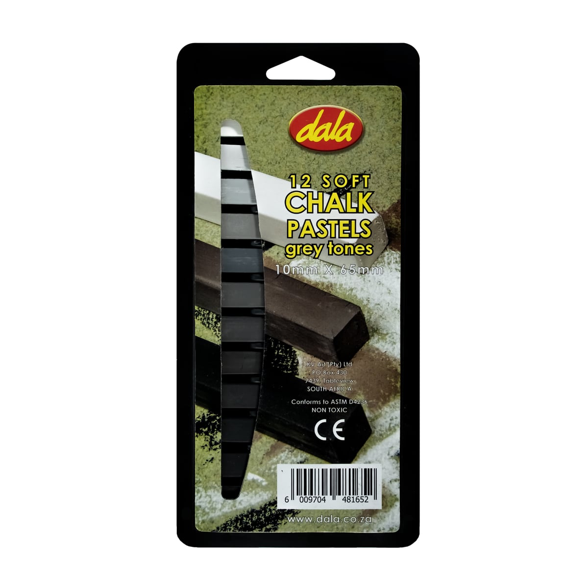 Grey Chalk Pastels Set - 12'S