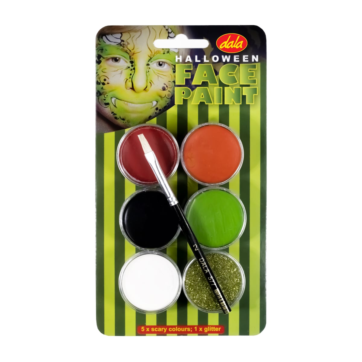 Face Paint Halloween Kit 6X10ML + Brush