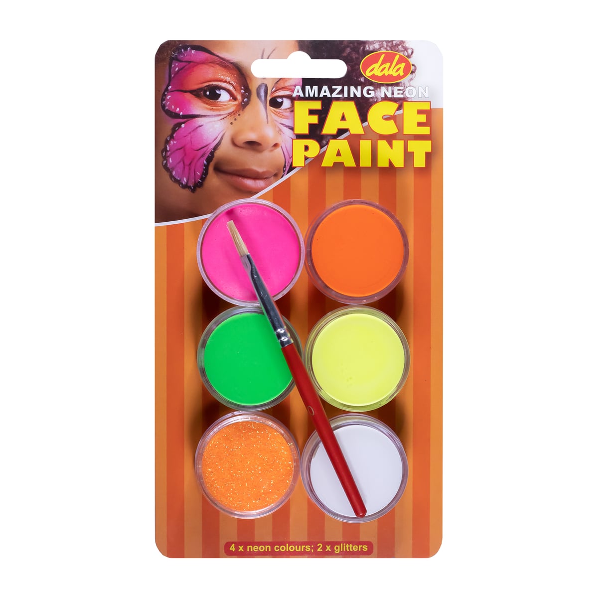 Face Paint Neon Kit 6X10ML+BRUSH
