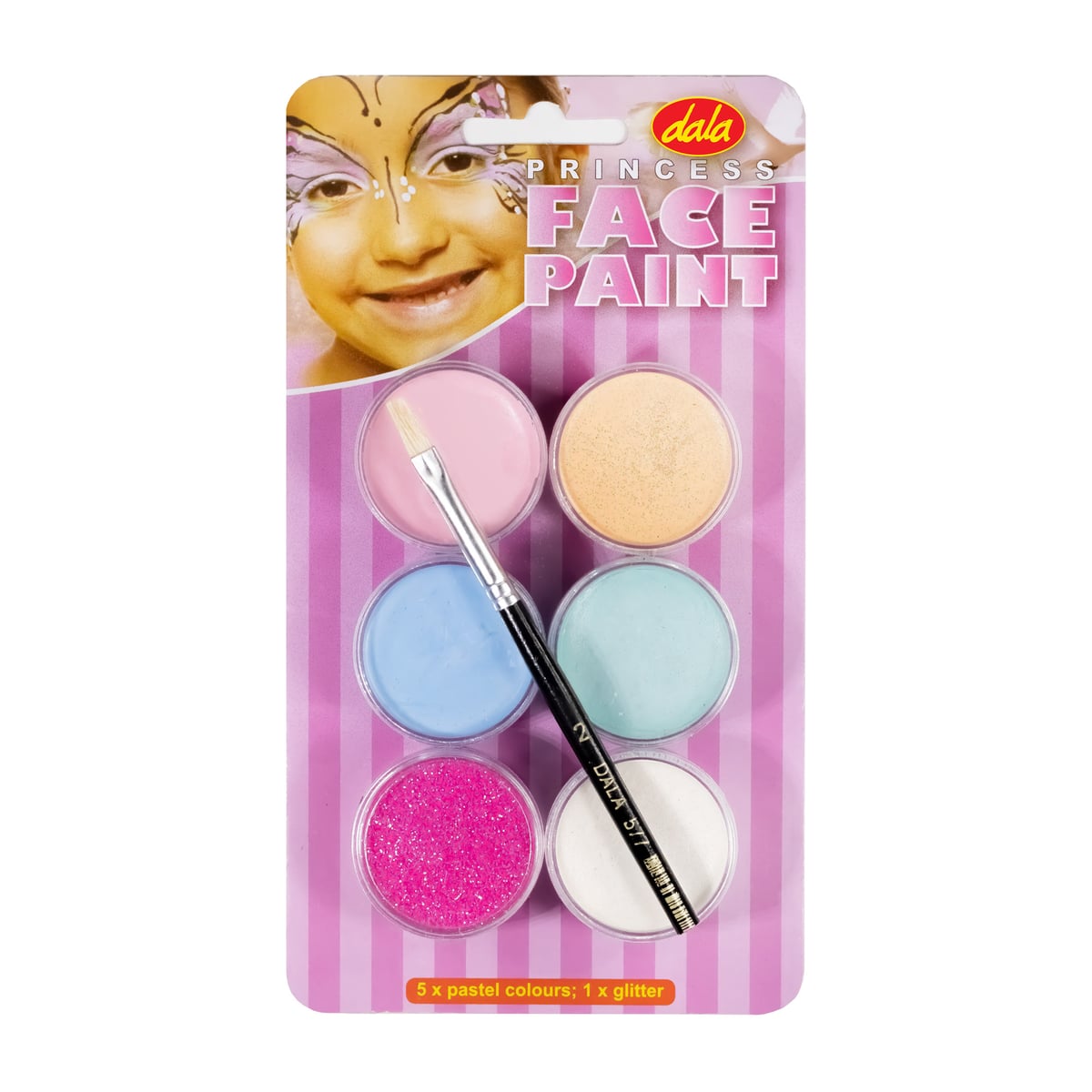 Face Paint Princess Kit 6X10ML + Brush