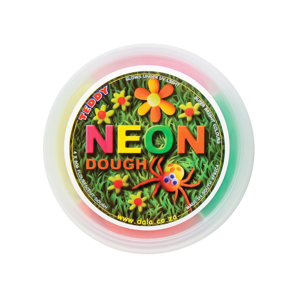 Neon Dough 4 X 60G-(240G)