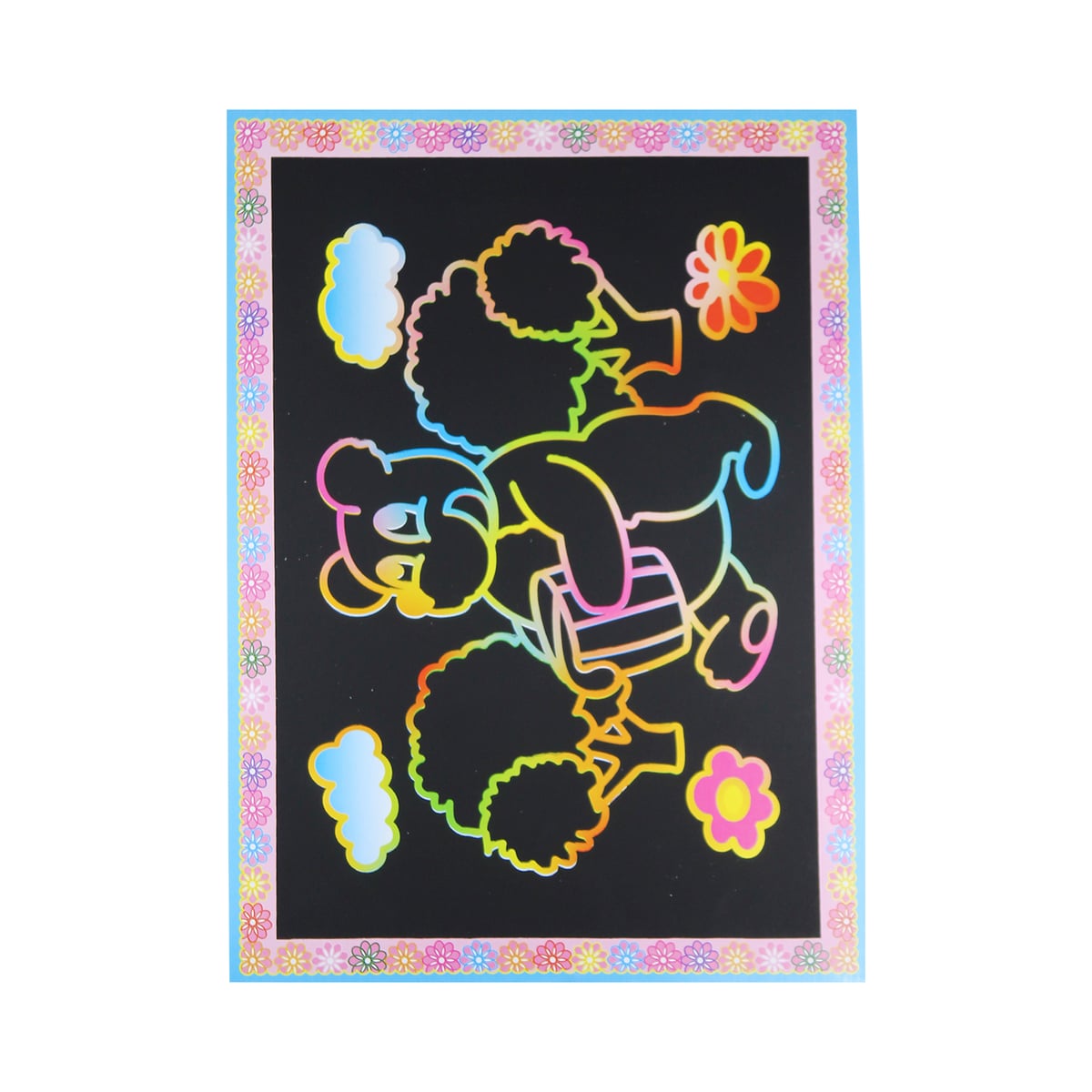 Pre Print Scratch Art Sheet 1PCS