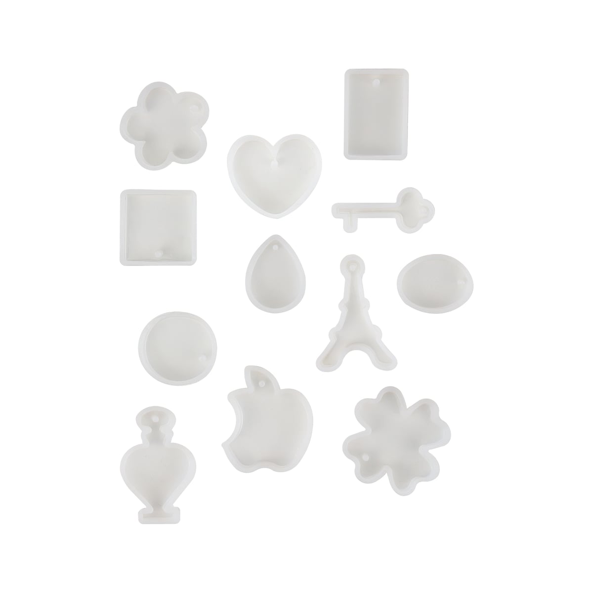 12PC Silicone Pendant Mould Set
